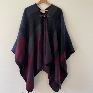 CALVIN KLEIN Winter Cape Shawl with Toggle Closure